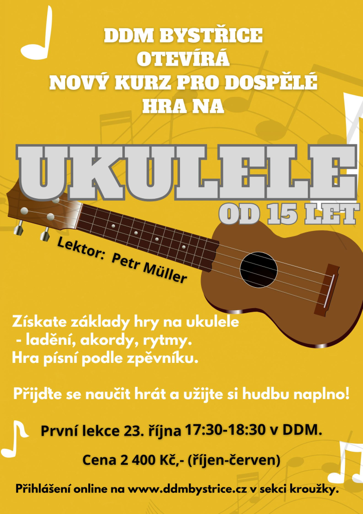 NOVÝ KURZ- HRA NA UKULELE