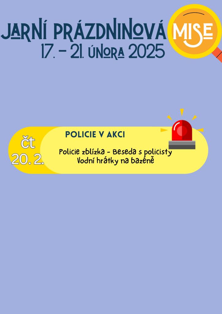 Jarní prázdniny - Policie v akci