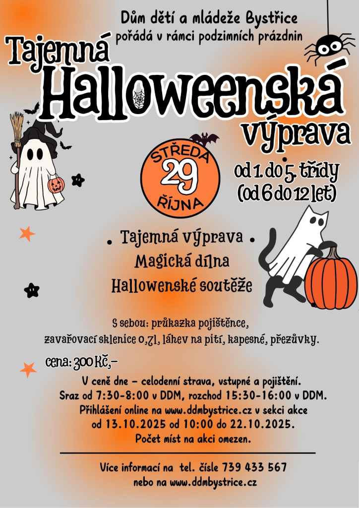Podzimní prázdniny - Tajemná halloweenská výprava