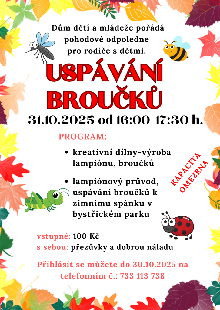 USPÁVÁNÍ BROUČKŮ