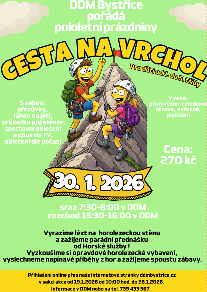 Pololetní prázdniny - Cesta na vrchol