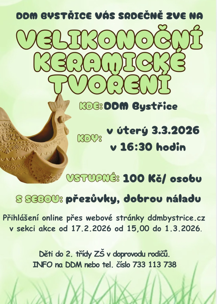 Velikonoční keramické tvoření