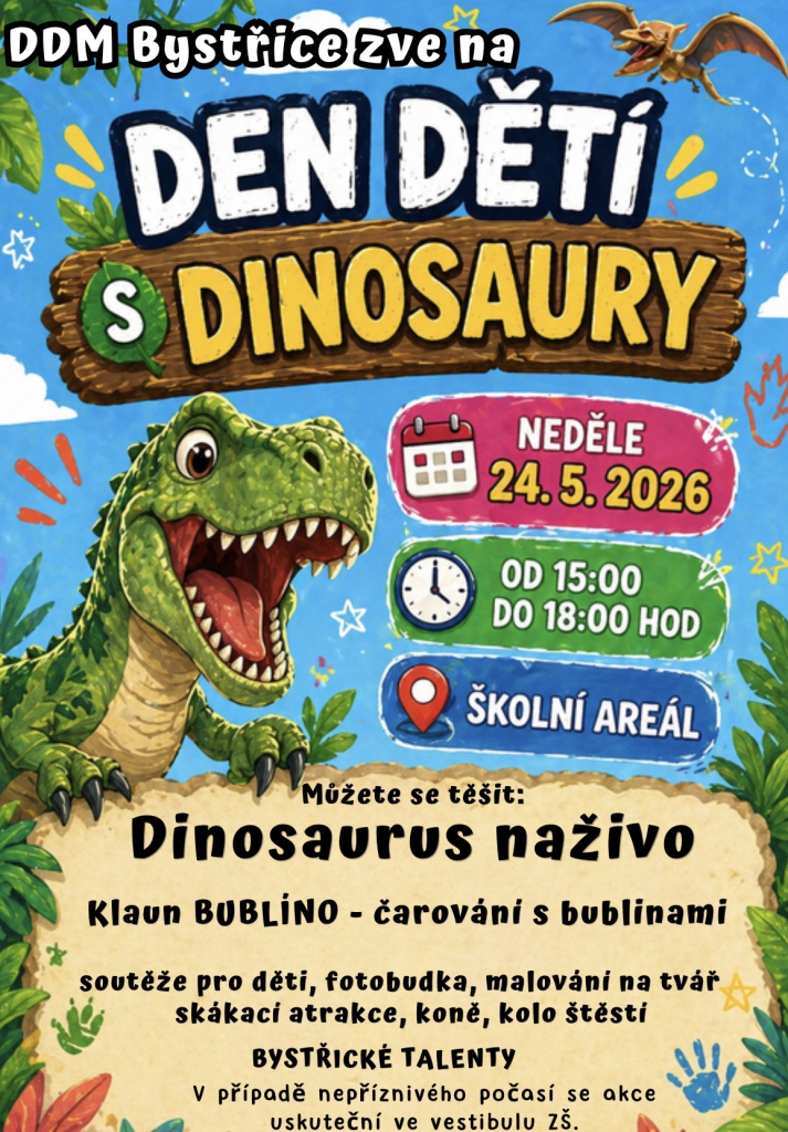 DEN DĚTÍ S DINOSAURY