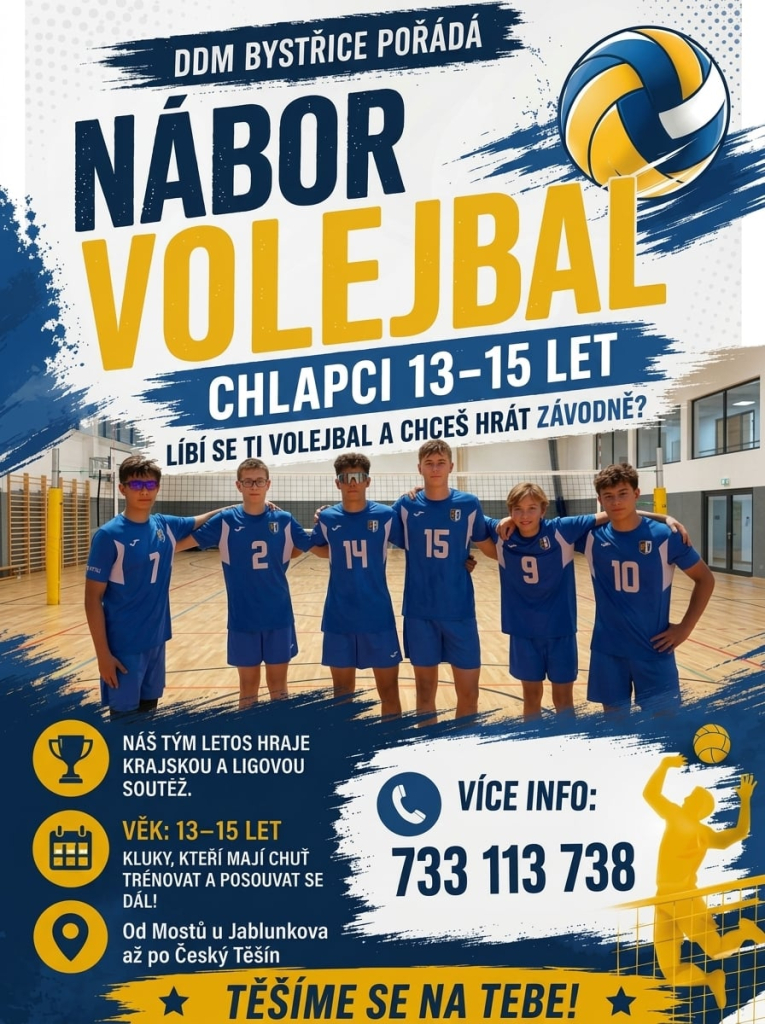 NÁBOR VOLEJBAL