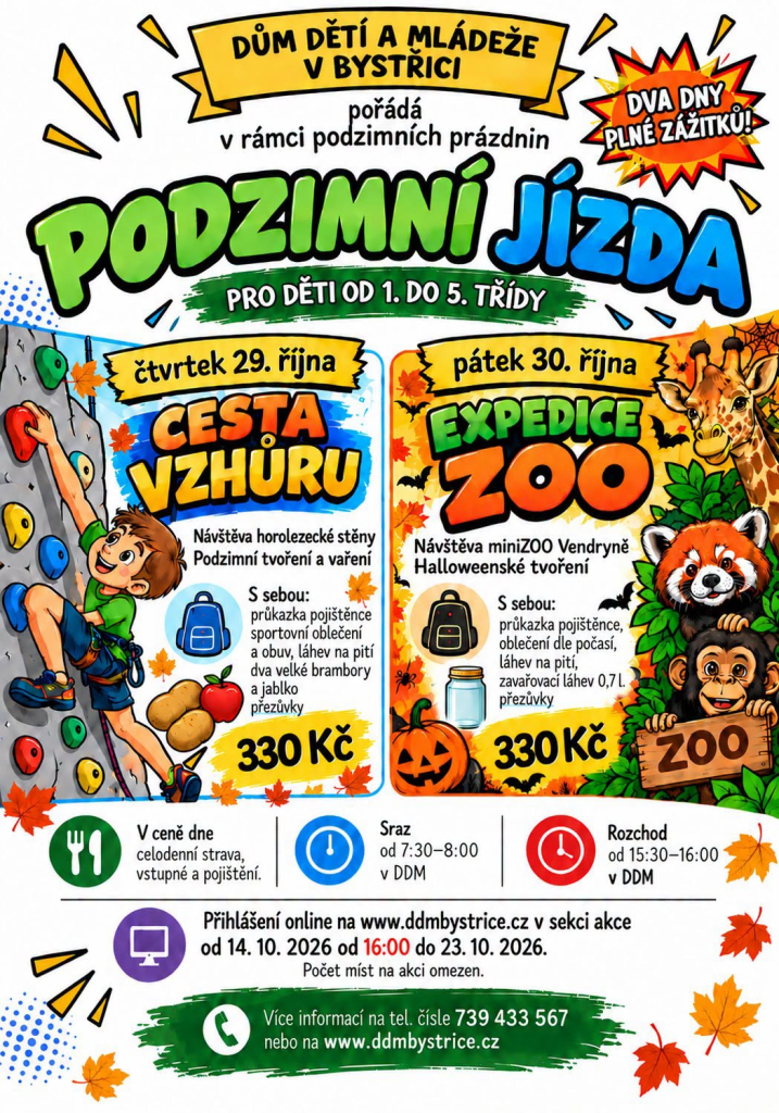 PODZIMNÍ PRÁZDNINY