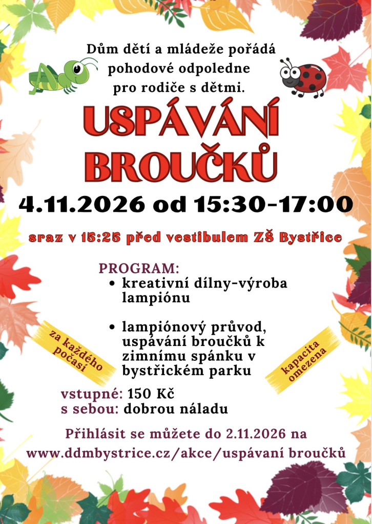 USPÁVÁNÍ BROUČKŮ