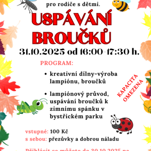 USPÁVÁNÍ BROUČKŮ