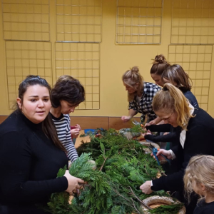 Výroba adventních věnců