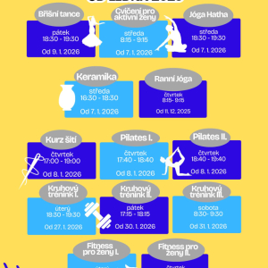 NOVÉ KURZY PRO DOSPĚLÉ