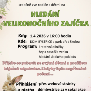 HLEDÁNÍ VELIKONOČNÍHO ZAJÍČKA