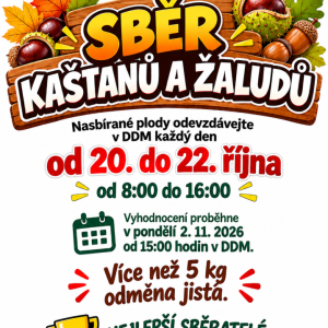 SBĚR KAŠTANŮ A ŽALUDŮ