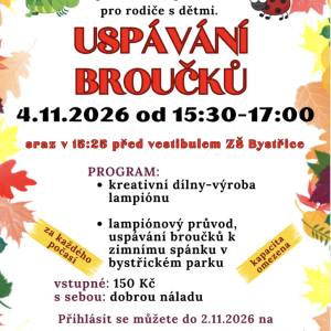 USPÁVÁNÍ BROUČKŮ